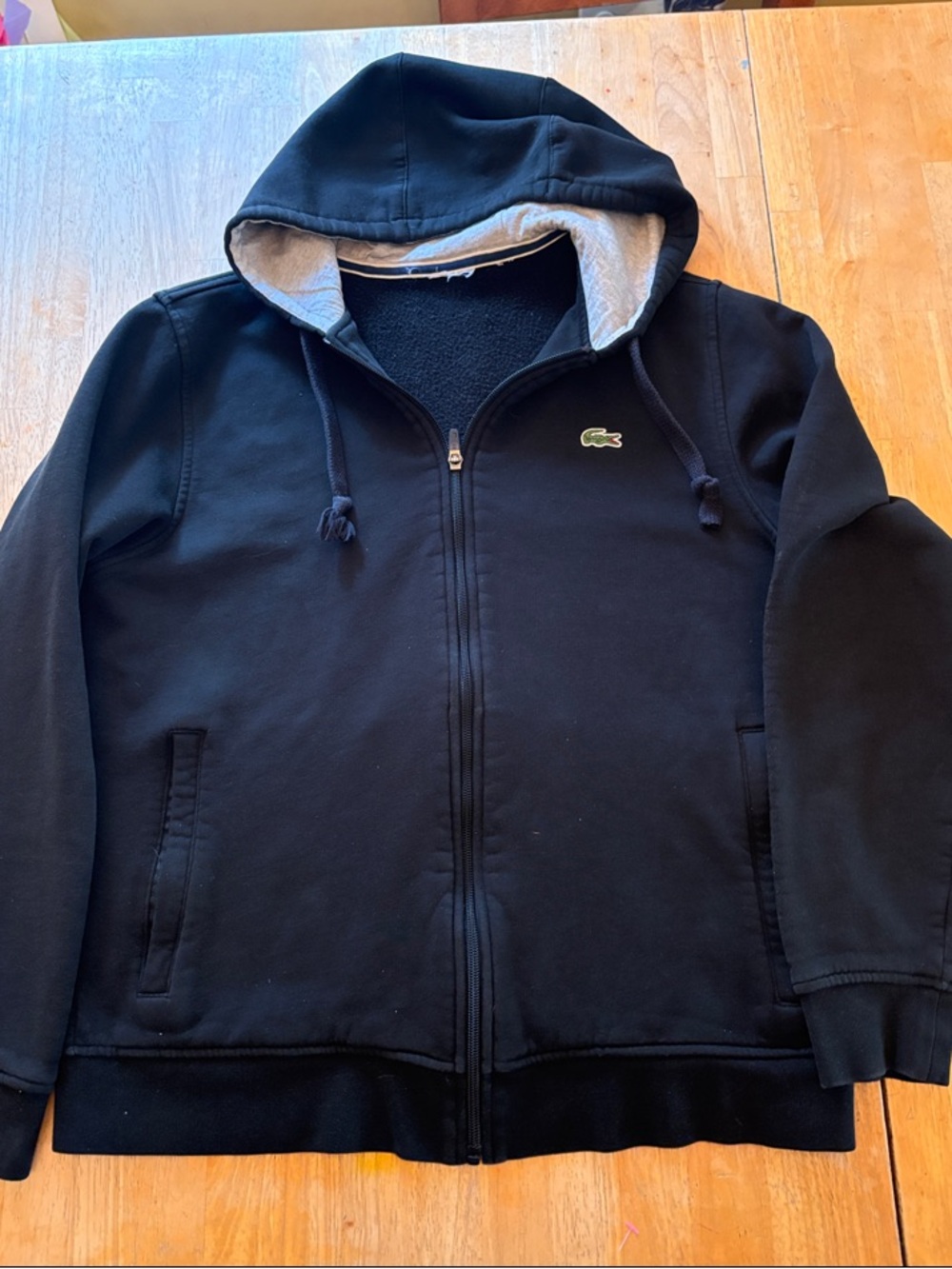 Lacoste Black Full-Zip Hoodie